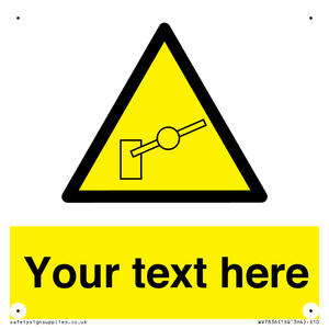 Custom warning barrier